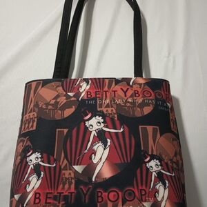 Betty Boop Red and Black Shoulder Bag